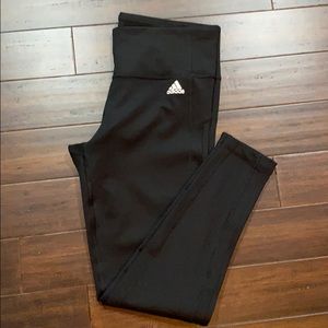 Climalite mid rise black adidas leggings